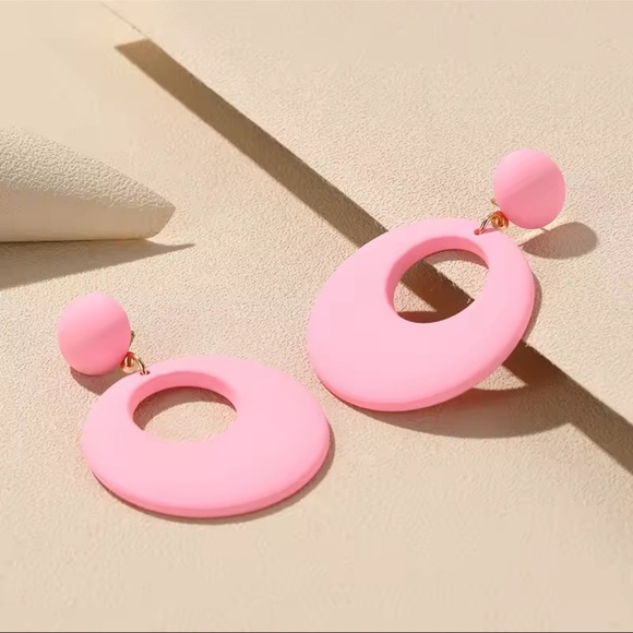 12-Pair Color Pop Retro Hoop - Handmade Earrings - Picture 8 of 13